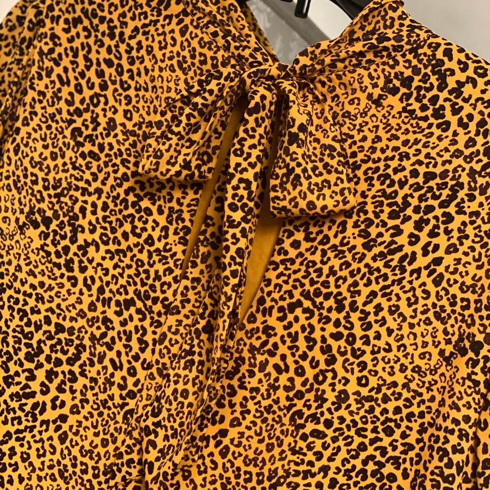 Nanette Lenore midi dress- cheetah print- size 14
